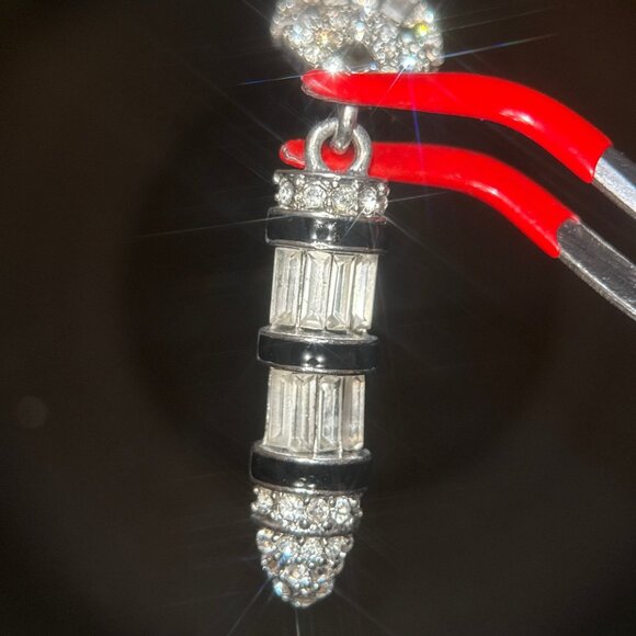 Kenneth Jay Sparkle Earrings - Picture 2 of 6